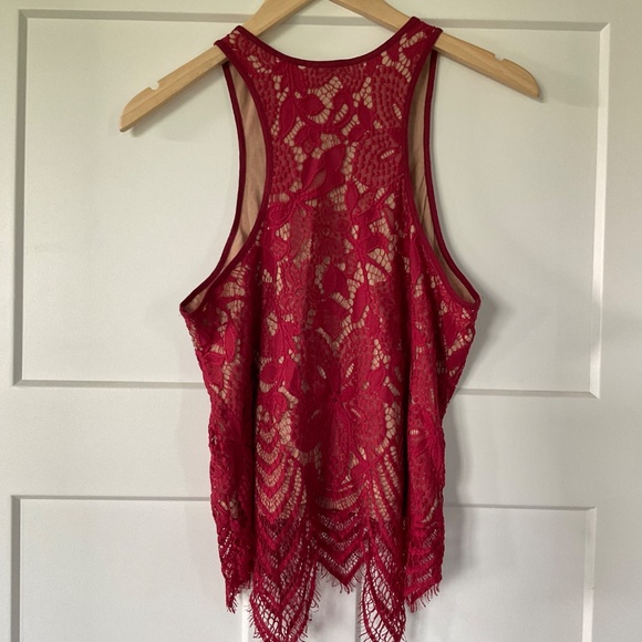 Express Lace Tank Top Medium Gorgeous Detail - Picture 2 of 8